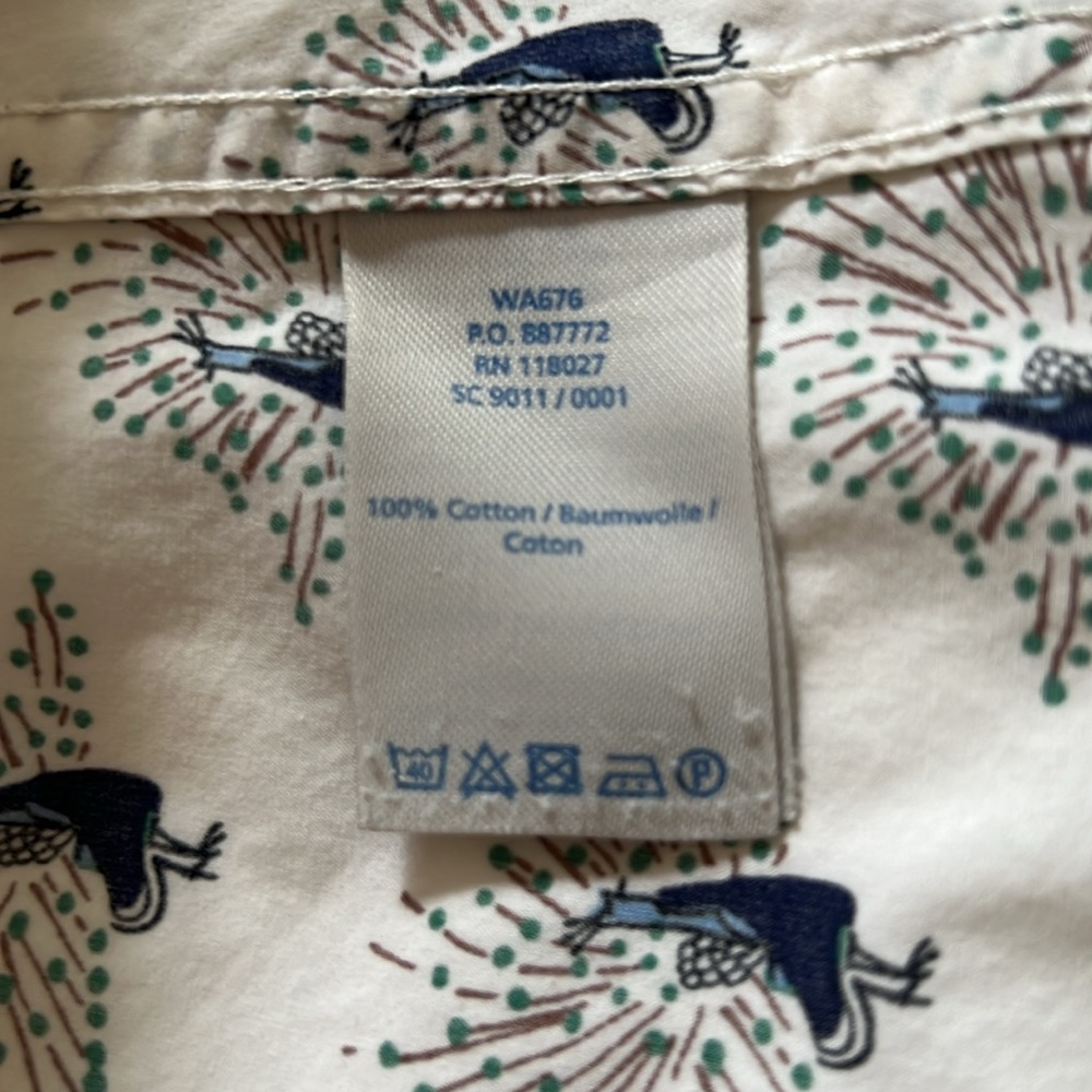 Boden peacock print shirt - Picture 7 of 9